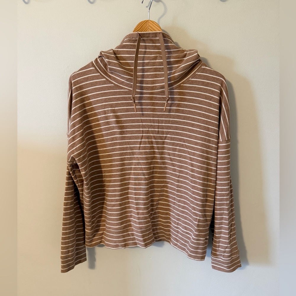 Haven Well Within Striped Cowl Neck Pullover Sweater Size L - Picture 2 of 8